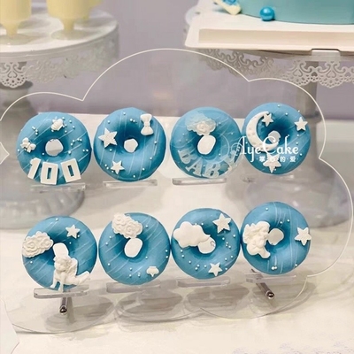 2つの3つの6つの層のカップケーキのアクリルのデザートの立場の注文のサイズのホールダー