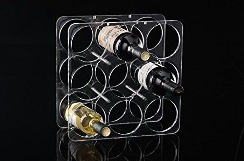 プレキシガラスのルーサイトのアクリルのびんの棚、冷却装置のためのプラスチック ワイン・ボトルのホールダー