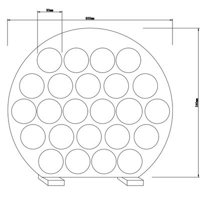 透明なアクリルのモニターの立場のラップトップ ドーナツ浮遊表示